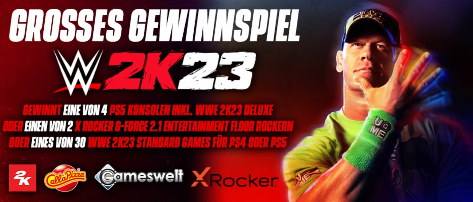 Gameswelt WWE 2K23Gewinnspiel PlayStation 5 gewinnen GewinnspieleMarkt